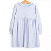 Pumpkin Patch Pick Pima Embroidered Dress, Blue