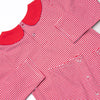 Howls of Holly Applique Romper, Red