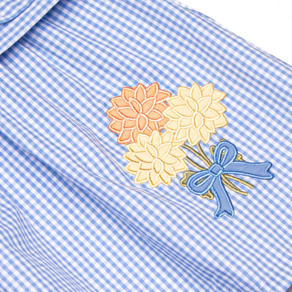 A Moment for Mums Applique Dress, Blue