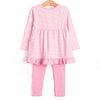 Margot Long Sleeve Legging Set, Pink Stripe