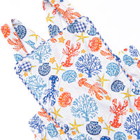 Coral Reef Crustacean Sunsuit, Blue