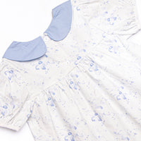 Wishing on Watercolors Ruffle Short Set, Blue
