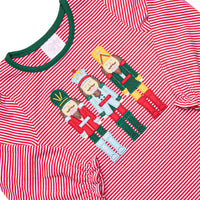 Toy Soldier Trio Applique Legging Set, Red