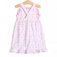 Tidal Treasures Ruffle Dress, Pink