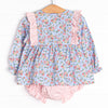 Frescos in Florence Diaper Set, Blue