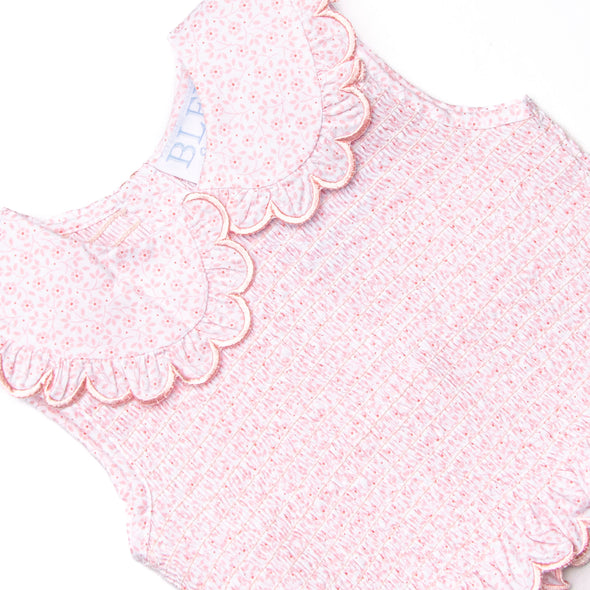 Bleu: Merritt Smocked Skirt Set, Pink