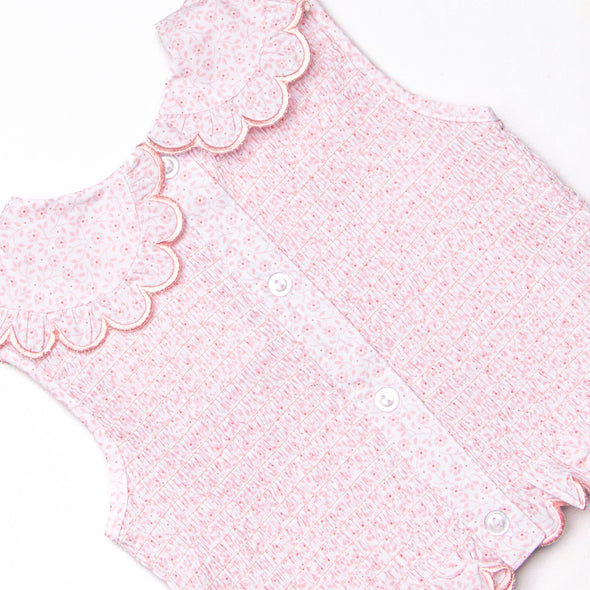 Bleu: Merritt Smocked Skirt Set, Pink