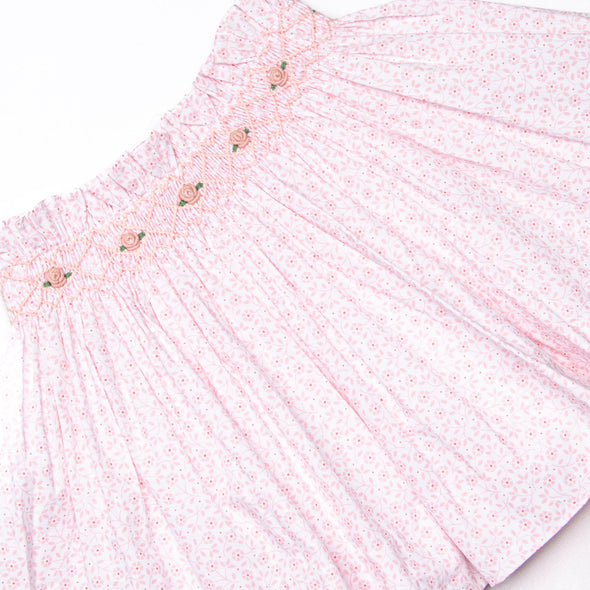Bleu: Merritt Smocked Skirt Set, Pink