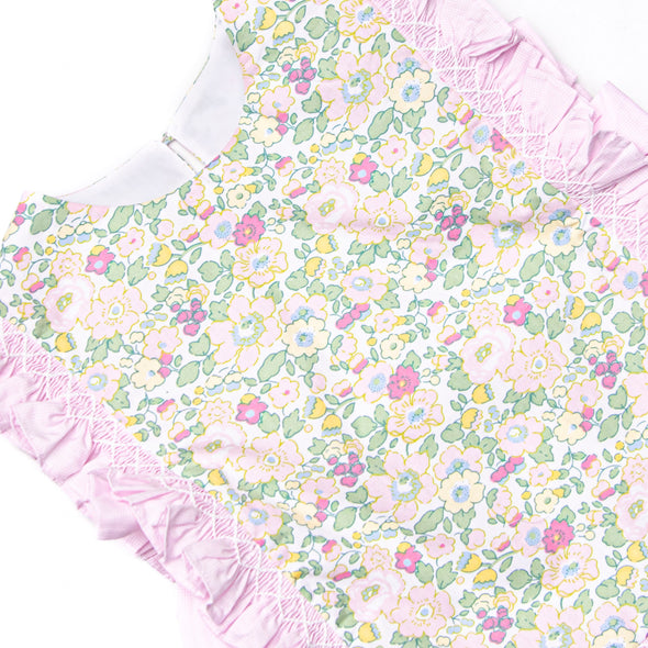 Bleu: Briar Smocked Diaper Set, Pink