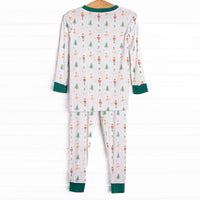Sugar Plum Fairy Bamboo Pajama Set, Green