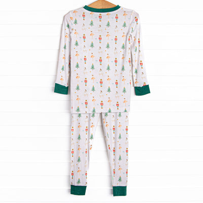 Sugar Plum Fairy Bamboo Pajama Set, Green