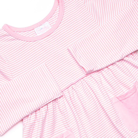 Margot Long Sleeve Legging Set, Pink Stripe