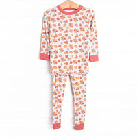 This set is made of the extremely soft, stretchy bamboo viscose fabric that feels like butter and features an autumn print.