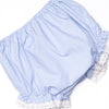 Bleu: Louise Applique Diaper Set, Blue