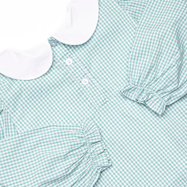 Rooftop Reindeer Embroidered Diaper Set, Green