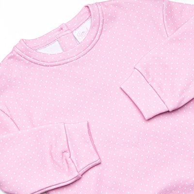 Polka Dot Play Short Set, Pink