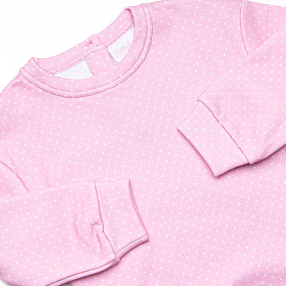 Polka Dot Play Short Set, Pink