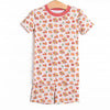 Turkeys and Treats Bamboo Pajama Short Set, Red