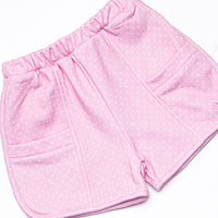 Polka Dot Play Short Set, Pink