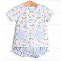 Zoo Park Pals Pocket Diaper Set, Blue