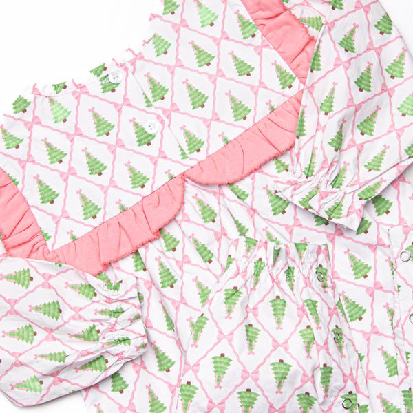 Forest of Firs Romper, Pink