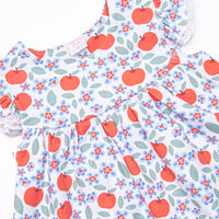 Apple Fields Ruffle Short Set, Blue