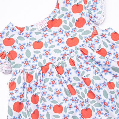 Apple Fields Ruffle Short Set, Blue