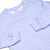 Polka Dot Play Short Set, Blue