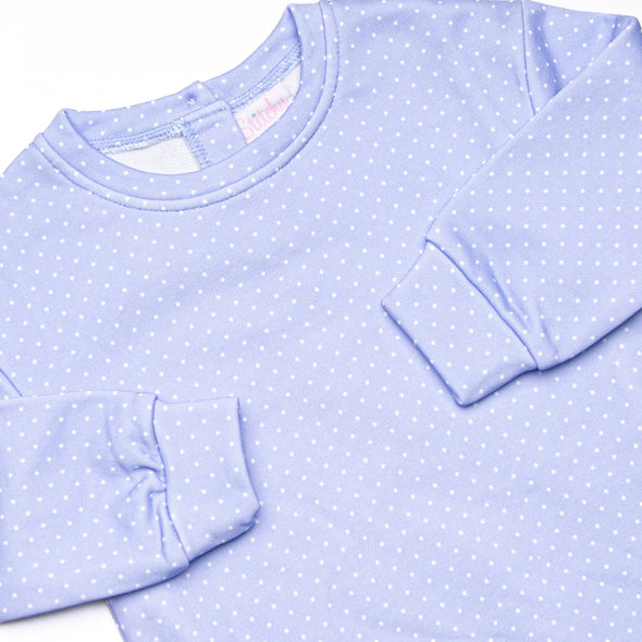 Polka Dot Play Short Set, Blue