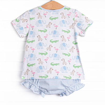 Zoo Park Pals Pocket Diaper Set, Blue
