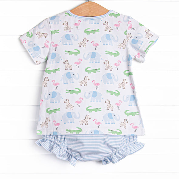 Zoo Park Pals Pocket Diaper Set, Blue