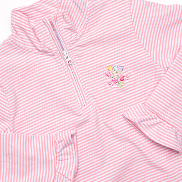 Doorbuster: Bouquet Embroidered Pullover, Pink