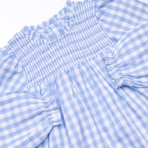 Rhythm and Blues Diaper Set, Blue Check
