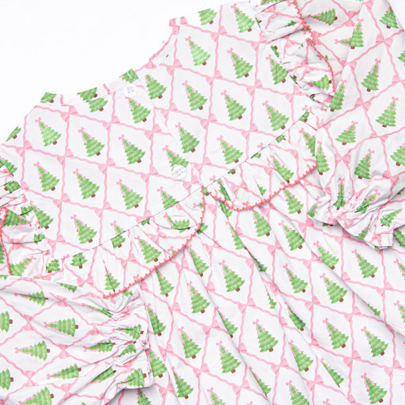 Forest of Firs Legging Set, Pink