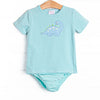 Jurassic Journey Applique Diaper Set, Green Stripe
