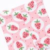 Strawberry Blossom Bamboo Pajama Short Set, Pink