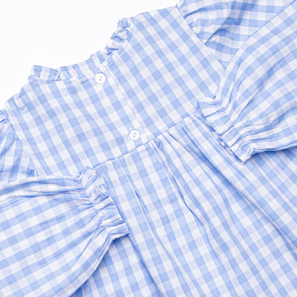 Rhythm and Blues Diaper Set, Blue Check