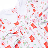 Letters to Santa Dress, Pink
