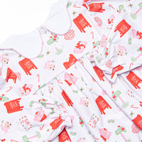 Letters to Santa Dress, Pink