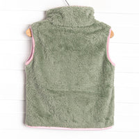 Farrah Floral Vest, Green