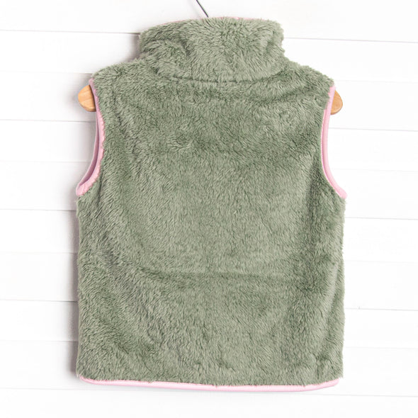 Farrah Floral Vest, Green