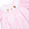 Charming Treats Smocked Legging Set, Pink Gingham