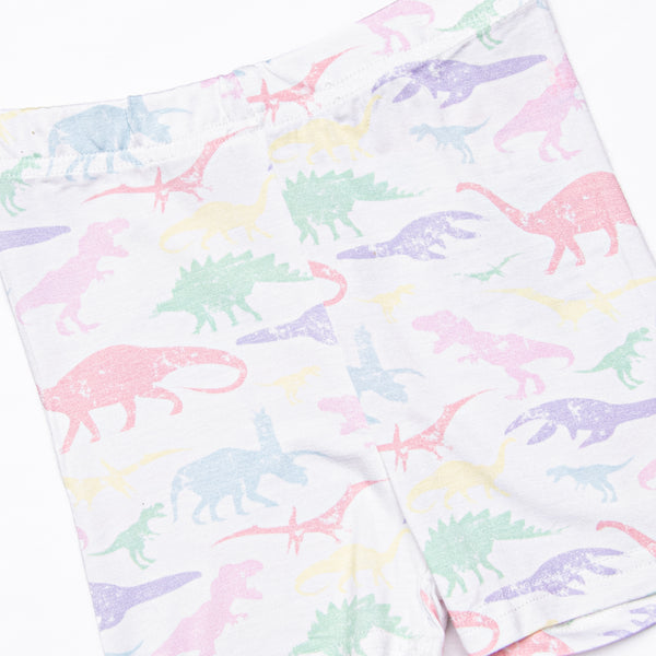 Day at Dino Park Bamboo Pajama Short Set, Purple