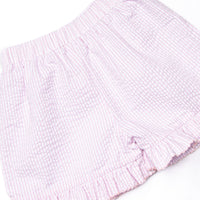 Bleu: Kennedy Ruffle Short Set, Pink