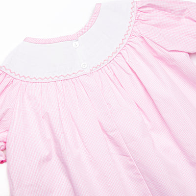 Charming Treats Smocked Legging Set, Pink Gingham