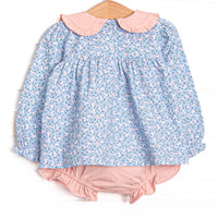 Path to the Primrose Collared Diaper Set, Blue
