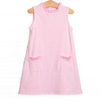 Grace Pocket Dress, Pink Stripe