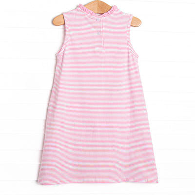 Grace Pocket Dress, Pink Stripe