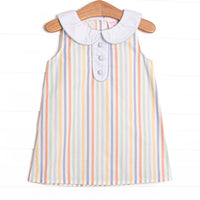 Coastal Living Collared Dress, Blue