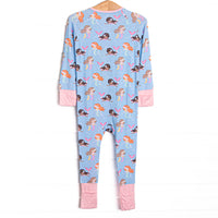 Siren Song Bamboo Zippy Pajama, Blue